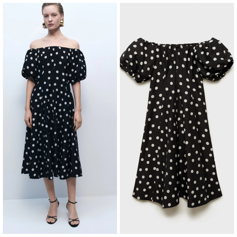 MANGO Off-the Shoulder Dress